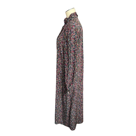 Vintage 1970s 80s Liberty London Silk Dress // S M L - Picture 6 of 8